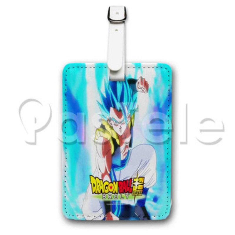 Gogeta Blue Dragon Ball Super Custom Luggage Tags PU Leather Travel Baggage Name ID Labels Tag