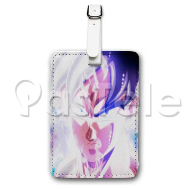 goku ultra instinct mastered Custom Luggage Tags PU Leather Travel Baggage Name ID Labels Tag