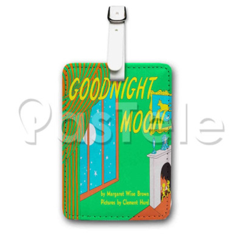 Goodnight Moon Custom Luggage Tags PU Leather Travel Baggage Name ID Labels Tag