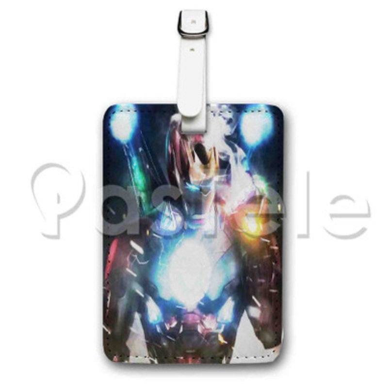 Iron Man Infinity Gauntlet Custom Luggage Tags PU Leather Travel Baggage Name ID Labels Tag