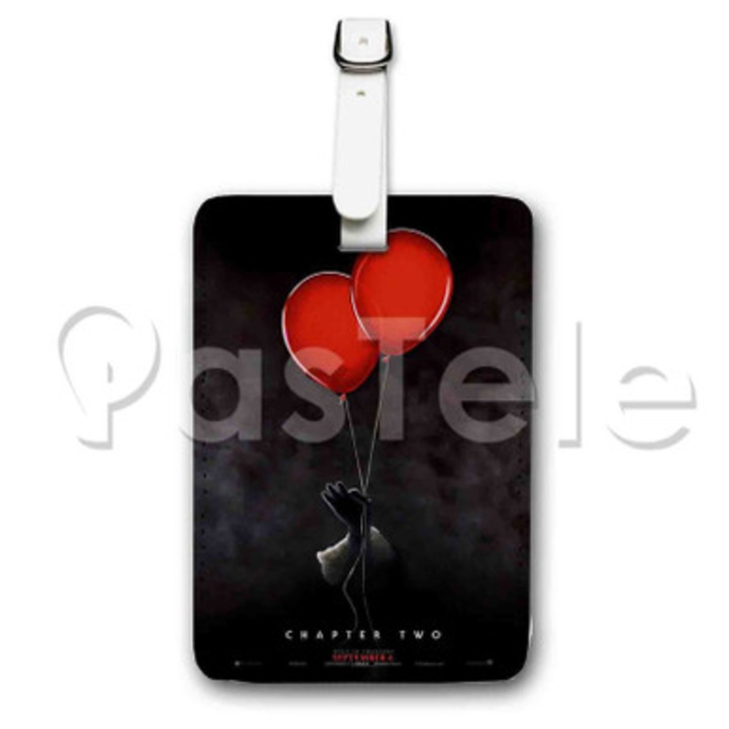 It Chapter Two Balloons Custom Luggage Tags PU Leather Travel Baggage Name ID Labels Tag