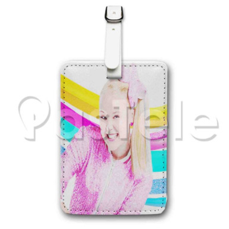 jojo siwa Custom Luggage Tags PU Leather Travel Baggage Name ID Labels Tag