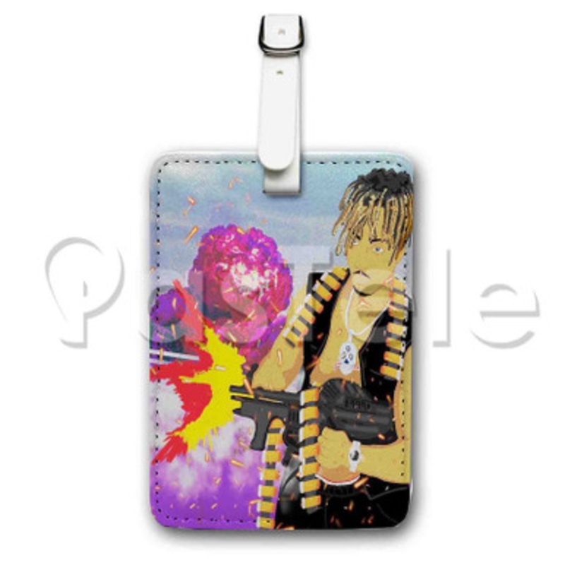 Juice WRLD Run Custom Luggage Tags PU Leather Travel Baggage Name ID Labels Tag