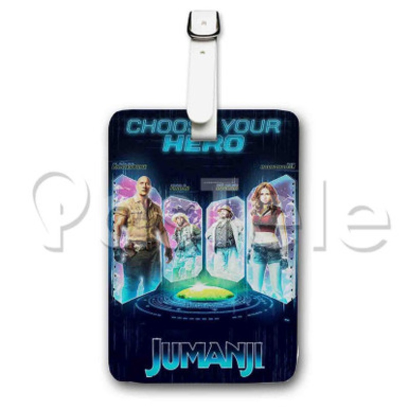 Jumanji 3 Custom Luggage Tags PU Leather Travel Baggage Name ID Labels Tag