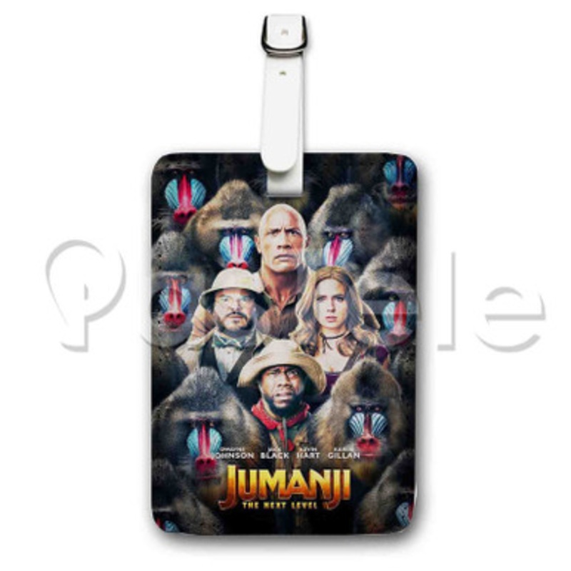 Jumanji The Next Level Custom Luggage Tags PU Leather Travel Baggage Name ID Labels Tag