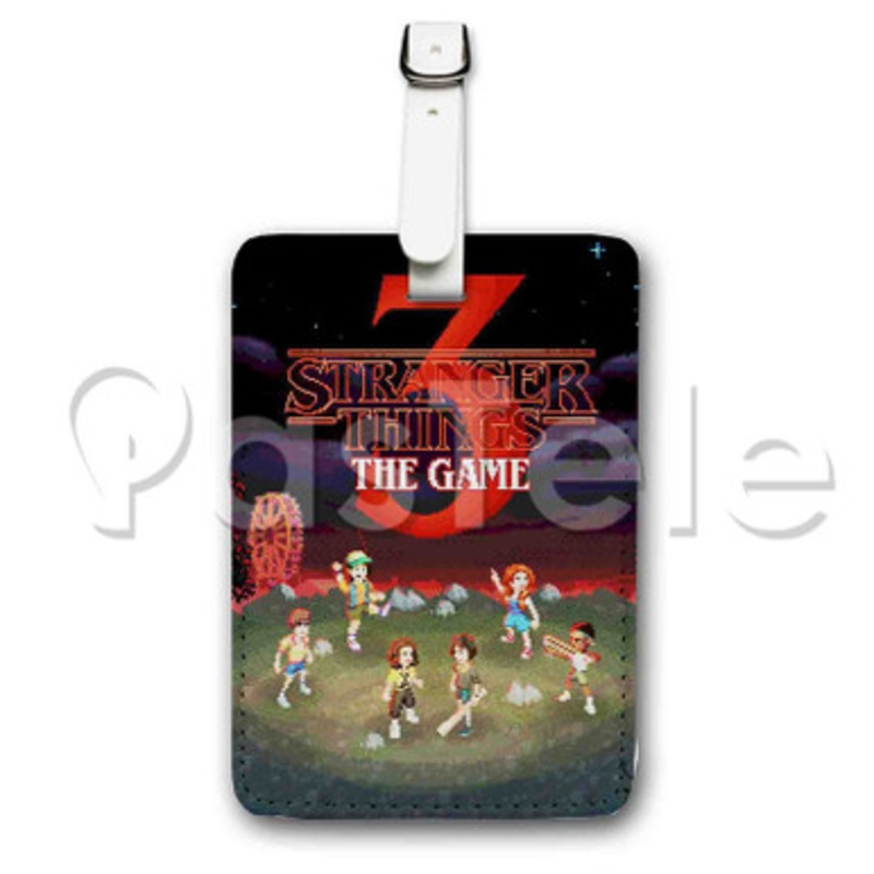 42 Stranger 5 Things 3 The Game Custom Luggage Tags PU Leather Travel Baggage Name ID Labels Tag
