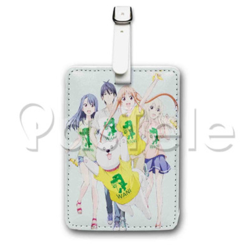 Aho Girl Custom Luggage Tags PU Leather Travel Baggage Name ID Labels Tag