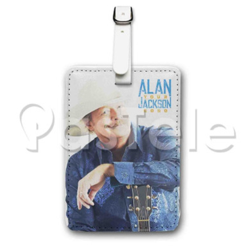 Alan Jackson Tour 2020 Custom Luggage Tags PU Leather Travel Baggage Name ID Labels Tag