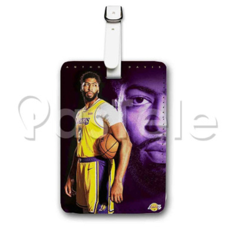 Anthony Davis Los Angeles Lakers NBA Custom Luggage Tags PU Leather Travel Baggage Name ID Labels Tag