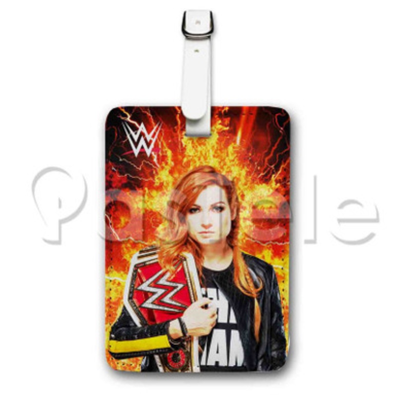 Becky Lynch WWE Custom Luggage Tags PU Leather Travel Baggage Name ID Labels Tag