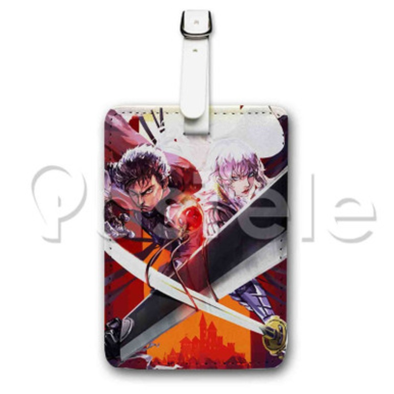 Berserk Custom Luggage Tags PU Leather Travel Baggage Name ID Labels Tag