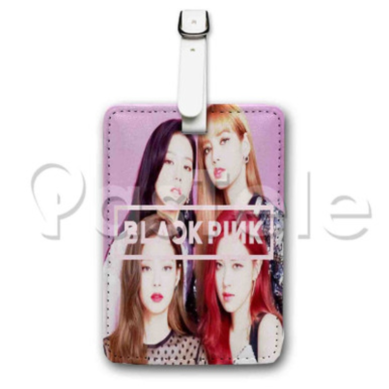 blackpink 2 Custom Luggage Tags PU Leather Travel Baggage Name ID Labels Tag