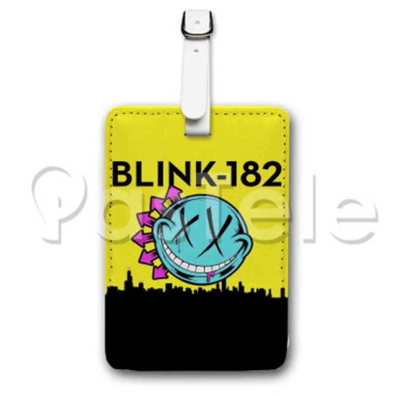 Blink 182 Rotofugi Custom Luggage Tags PU Leather Travel Baggage Name ID Labels Tag