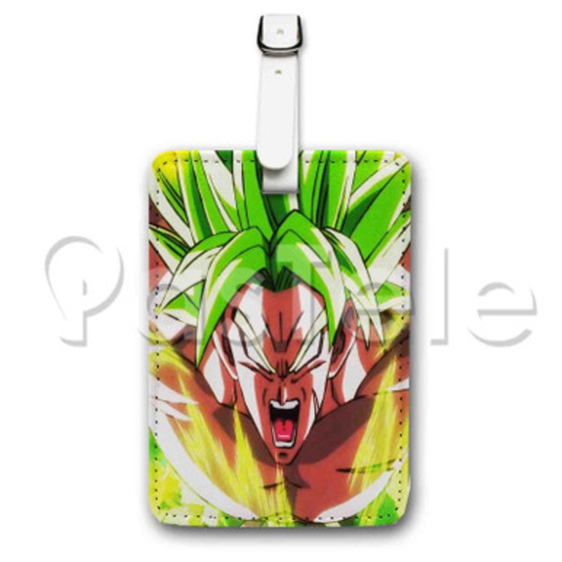 Broly Custom Luggage Tags PU Leather Travel Baggage Name ID Labels Tag