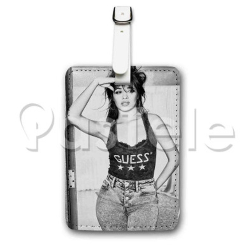 Camila Cabello Custom Luggage Tags PU Leather Travel Baggage Name ID Labels Tag