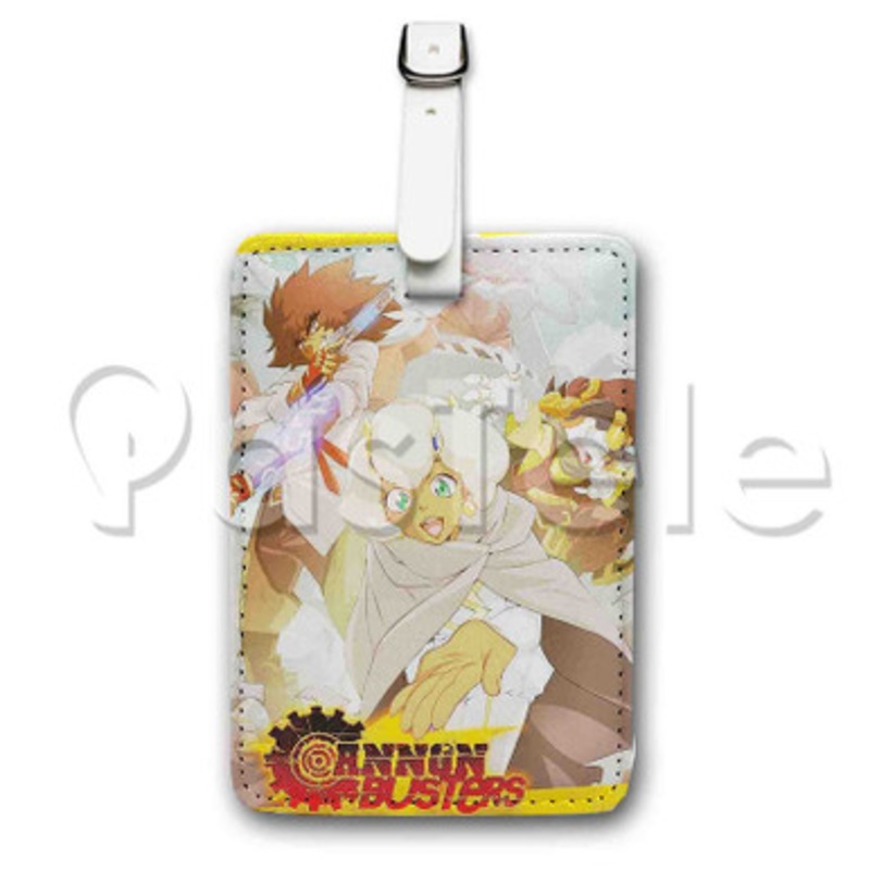 Cannon Busters 2 Custom Luggage Tags PU Leather Travel Baggage Name ID Labels Tag