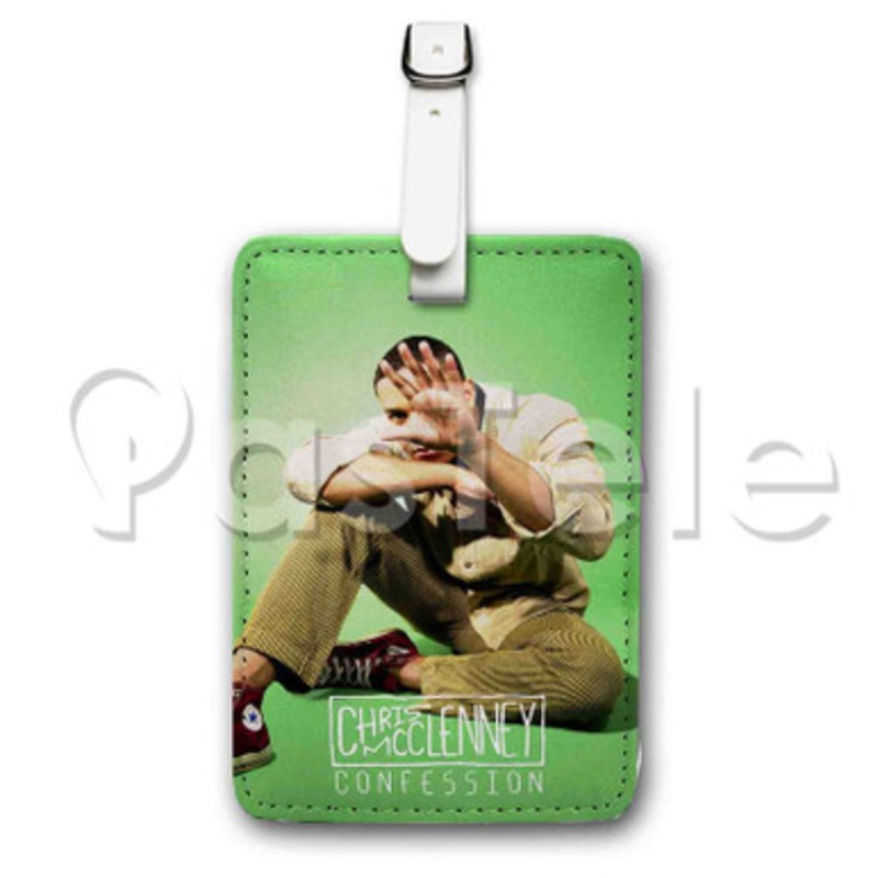 Confession Chris Mc Clenney Custom Luggage Tags PU Leather Travel Baggage Name ID Labels Tag