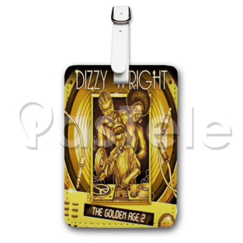Dizzy Wright JOB Custom Luggage Tags PU Leather Travel Baggage Name ID Labels Tag