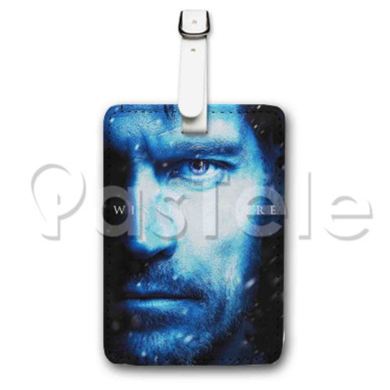 Game of Thron Winter is Here 2 Custom Luggage Tags PU Leather Travel Baggage Name ID Labels Tag