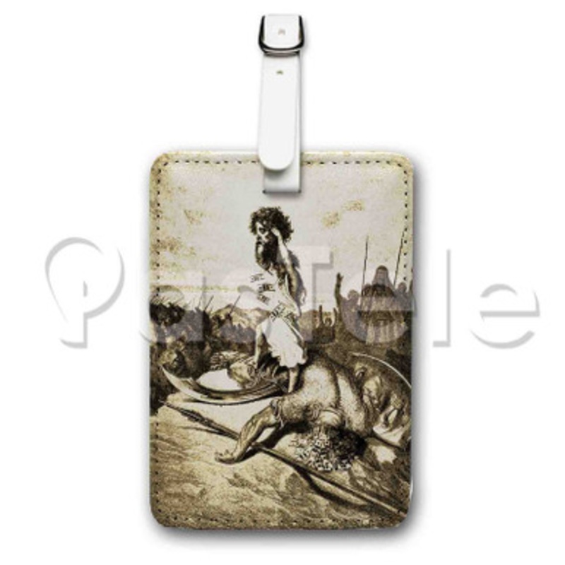 Get Money Michael Da Vinci Custom Luggage Tags PU Leather Travel Baggage Name ID Labels Tag