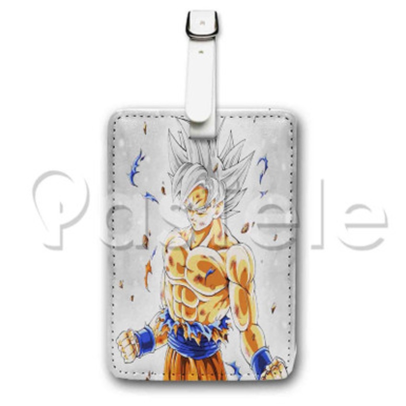 Goku Ultra Instinct DBS Custom Luggage Tags PU Leather Travel Baggage Name ID Labels Tag