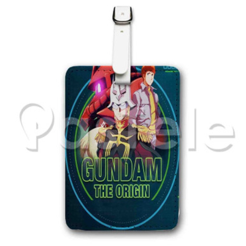 Gundam The Origin Custom Luggage Tags PU Leather Travel Baggage Name ID Labels Tag