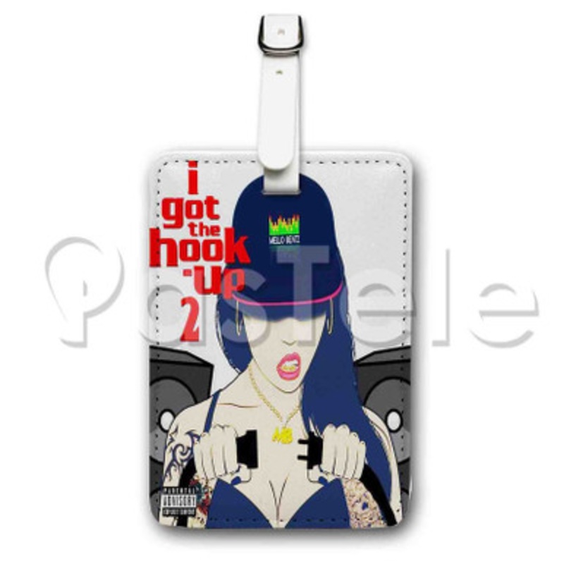 I Got The Hookup Mello Beatz Custom Luggage Tags PU Leather Travel Baggage Name ID Labels Tag