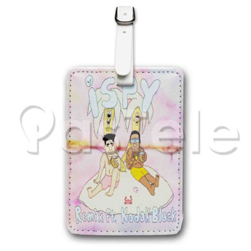 i Spy Kyle Feat Kodak Black Custom Luggage Tags PU Leather Travel Baggage Name ID Labels Tag