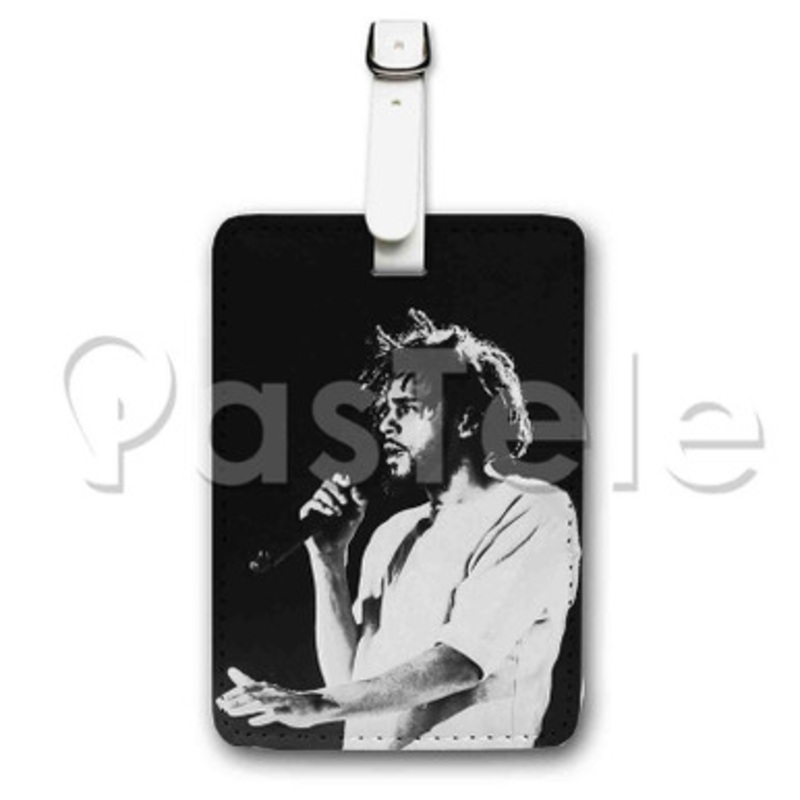 J Cole Custom Luggage Tags PU Leather Travel Baggage Name ID Labels Tag