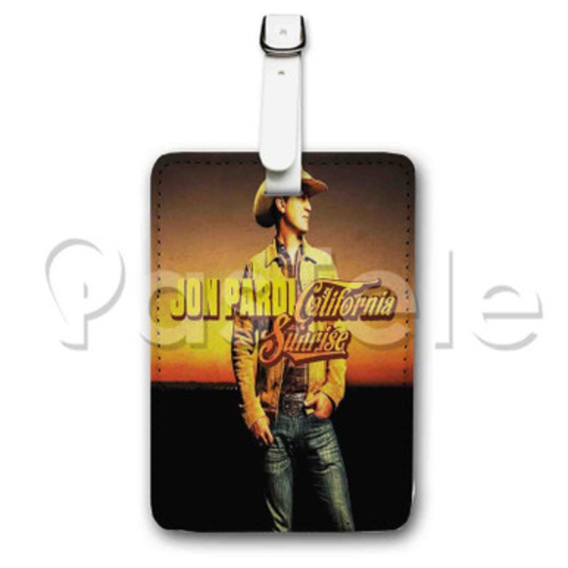 Jon Pardi Custom Luggage Tags PU Leather Travel Baggage Name ID Labels Tag