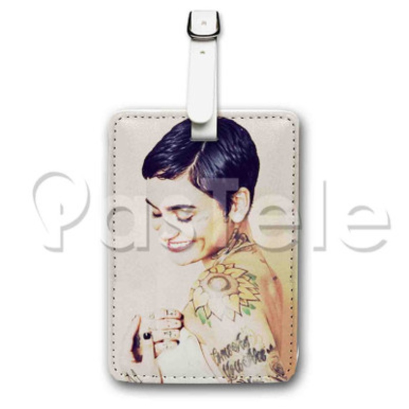 Kehlani Custom Luggage Tags PU Leather Travel Baggage Name ID Labels Tag