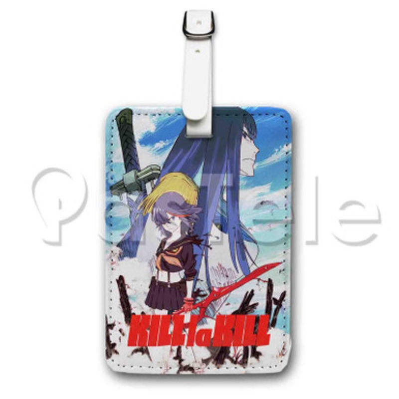Kill La Kill Custom Luggage Tags PU Leather Travel Baggage Name ID Labels Tag