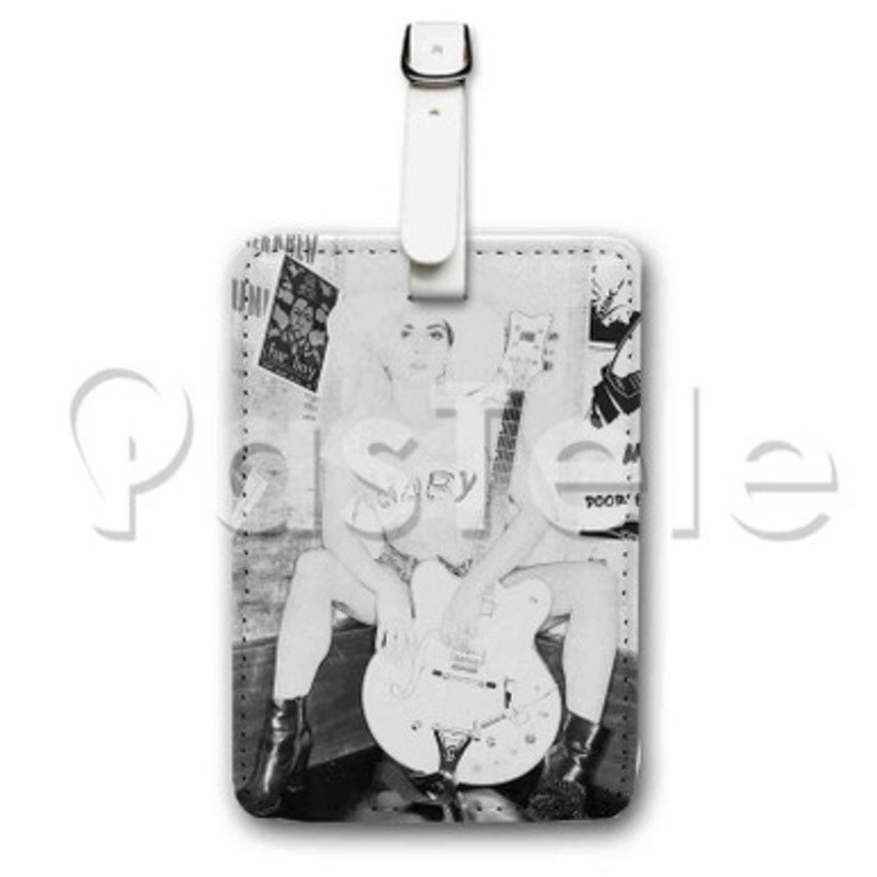Lady Gaga Custom Luggage Tags PU Leather Travel Baggage Name ID Labels Tag