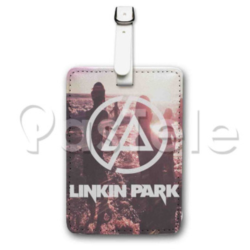 Linkin Park Custom Luggage Tags PU Leather Travel Baggage Name ID Labels Tag