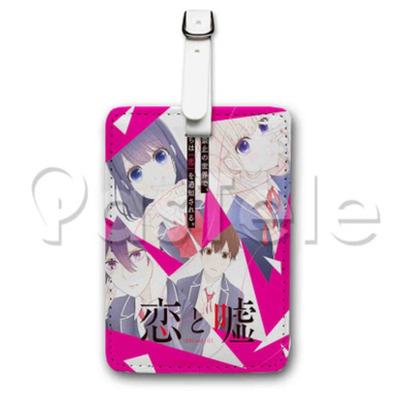 Love and Lies Custom Luggage Tags PU Leather Travel Baggage Name ID Labels Tag