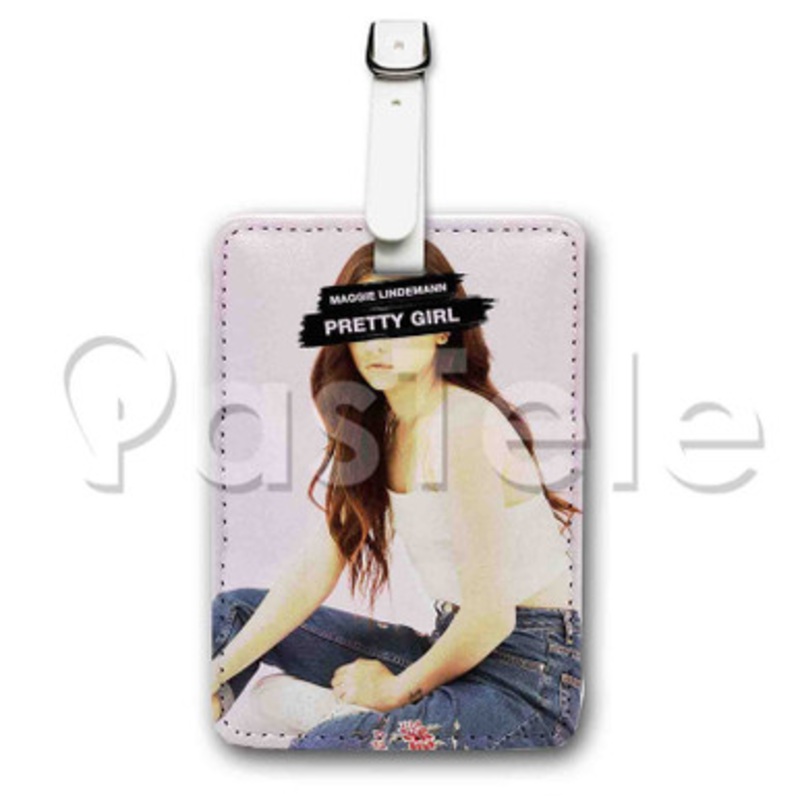 Maggie Lindemann Pretty Girl Custom Luggage Tags PU Leather Travel Baggage Name ID Labels Tag