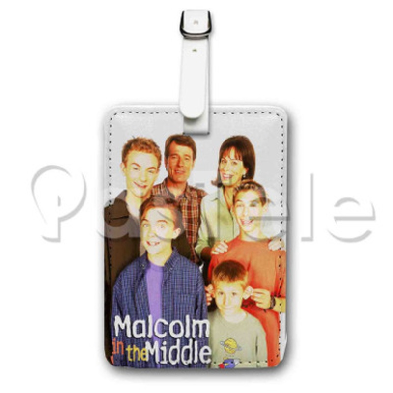 Malcolm in the Middle Custom Luggage Tags PU Leather Travel Baggage Name ID Labels Tag