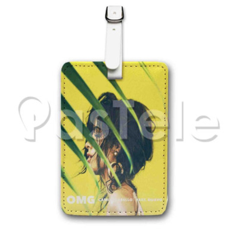 OMG Camila Cabello Feat Quavo Custom Luggage Tags PU Leather Travel Baggage Name ID Labels Tag