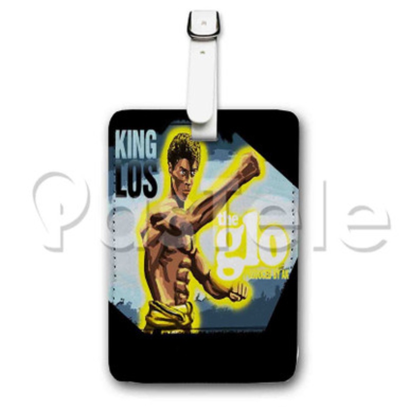 The Glo King Los Custom Luggage Tags PU Leather Travel Baggage Name ID Labels Tag