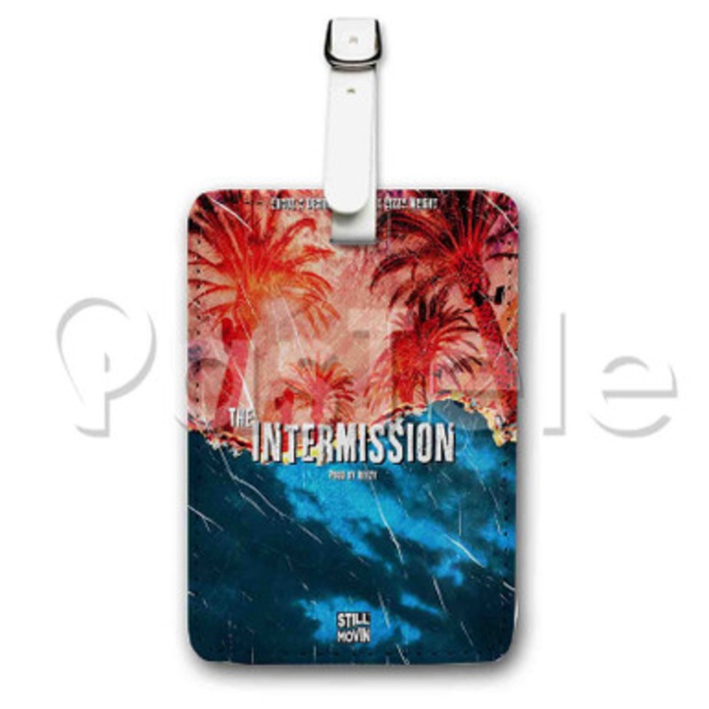 The Intermission Euroz Feat Demrick Reezy Dizzy Wright Custom Luggage Tags PU Leather Travel Baggage Name ID Labels Tag