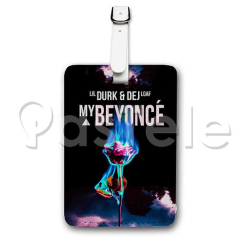 The One Lil Durk Feat De J Loaf Custom Luggage Tags PU Leather Travel Baggage Name ID Labels Tag
