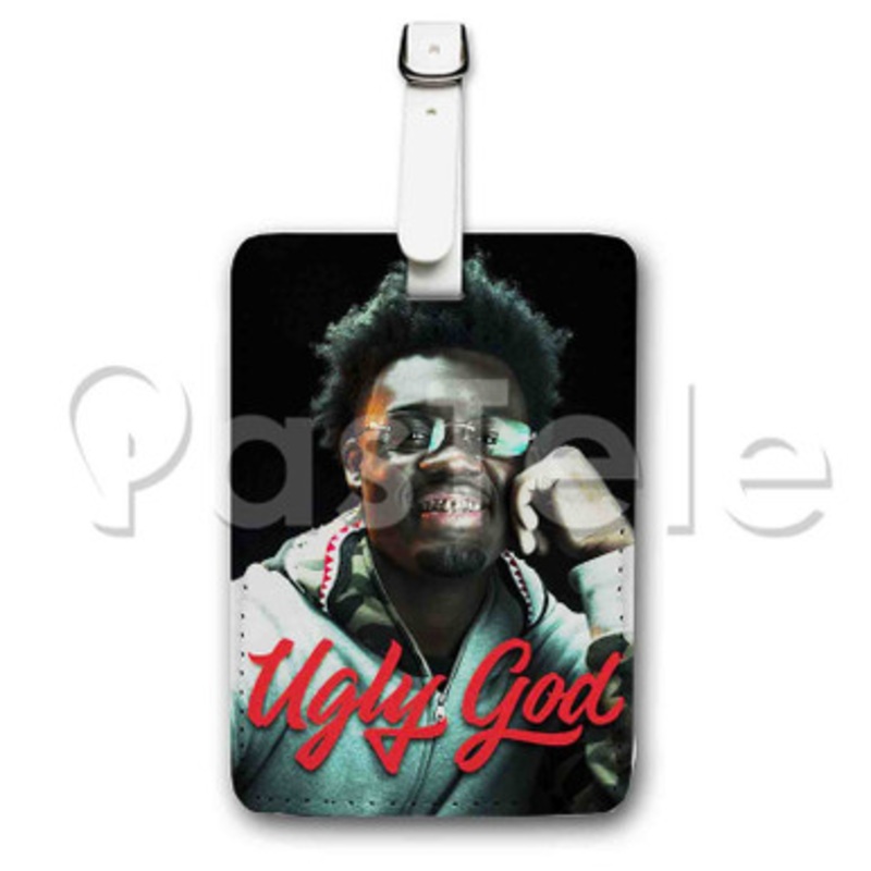 Ugly God Custom Luggage Tags PU Leather Travel Baggage Name ID Labels Tag