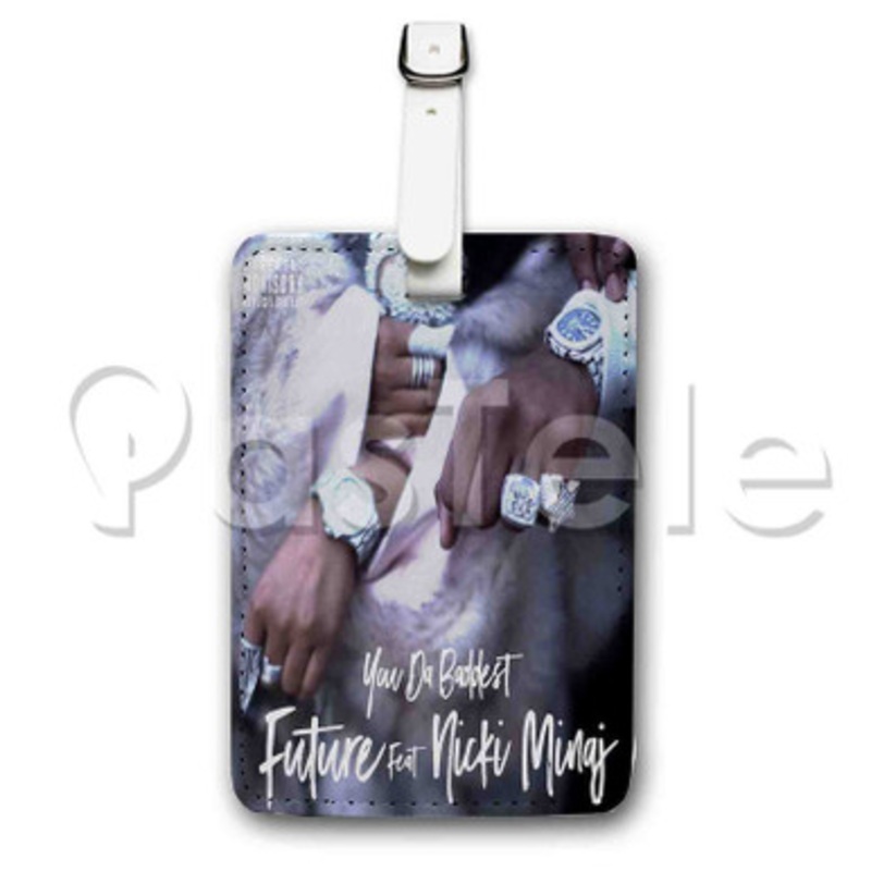 You Da Baddest Future Feat Nicki Minaj Custom Luggage Tags PU Leather Travel Baggage Name ID Labels Tag
