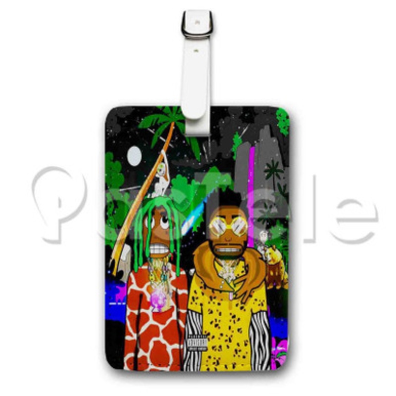 Zoboomafoo Hoodrich Pablo Juan Feat Lil Uzi Vert Custom Luggage Tags PU Leather Travel Baggage Name ID Labels Tag