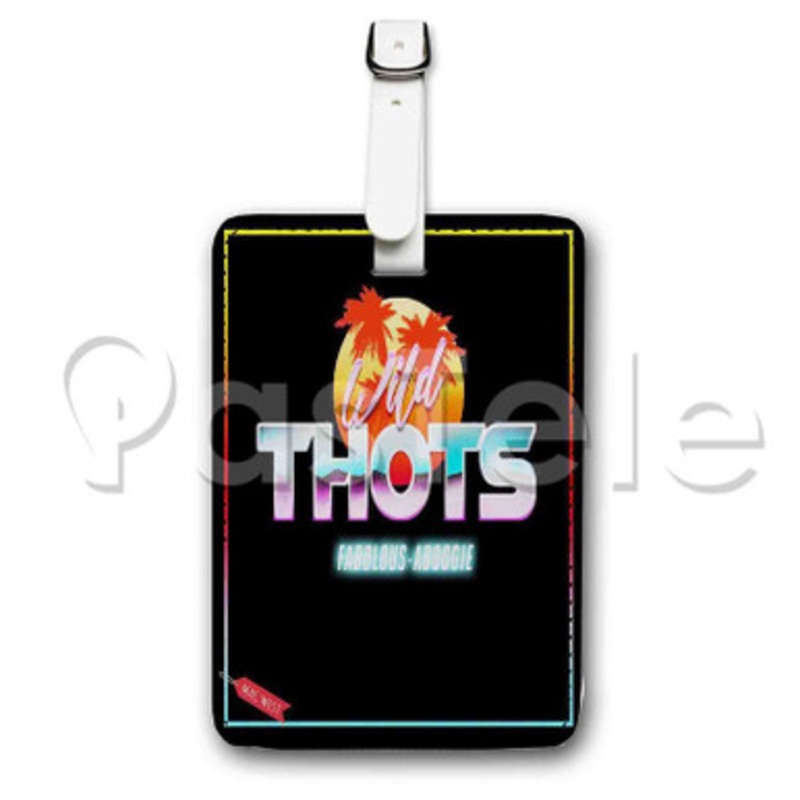 A Boogie Wit Da Hoodie Feat Fabolous Wild Thots Custom Luggage Tags PU Leather Travel Baggage Name ID Labels Tag