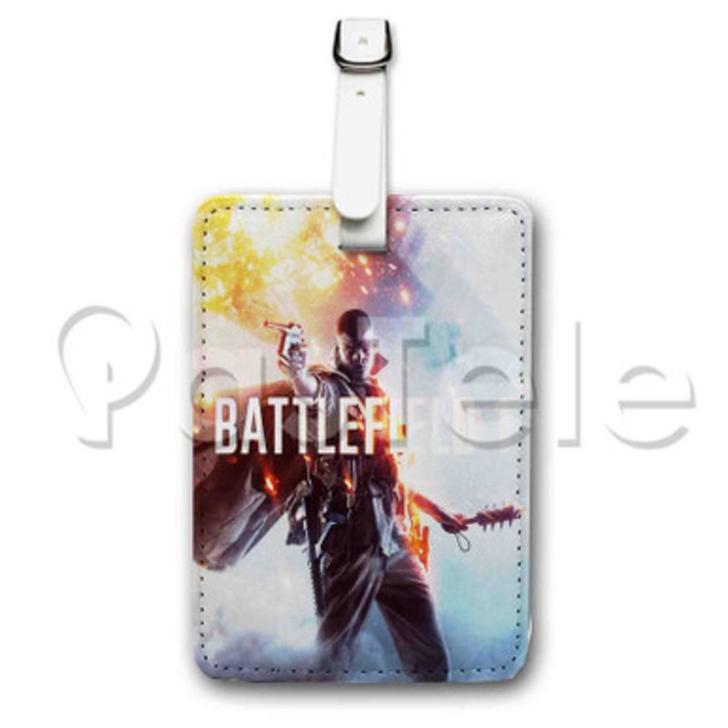 Battlefield 1 Custom Luggage Tags PU Leather Travel Baggage Name ID Labels Tag