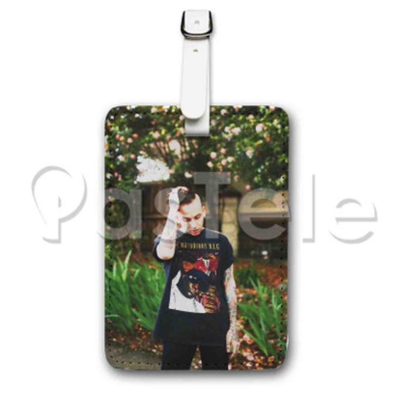 Blackbear Photo Custom Luggage Tags PU Leather Travel Baggage Name ID Labels Tag