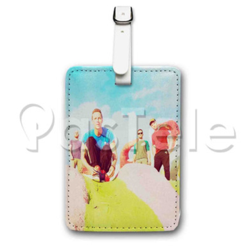 Coldplay Custom Luggage Tags PU Leather Travel Baggage Name ID Labels Tag