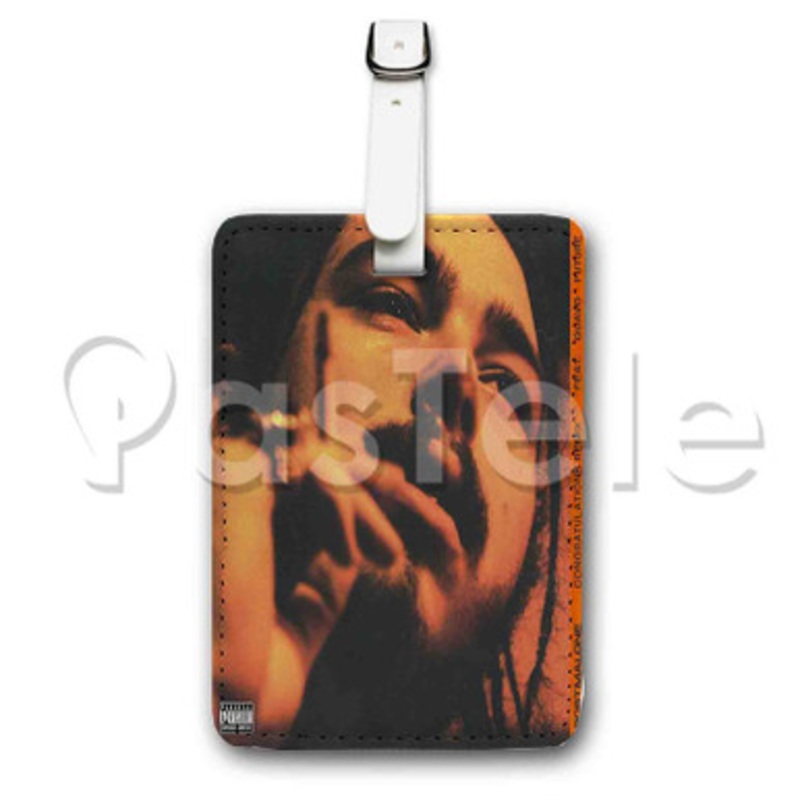 Congratulations Post Malone Feat Quavo Future Custom Luggage Tags PU Leather Travel Baggage Name ID Labels Tag