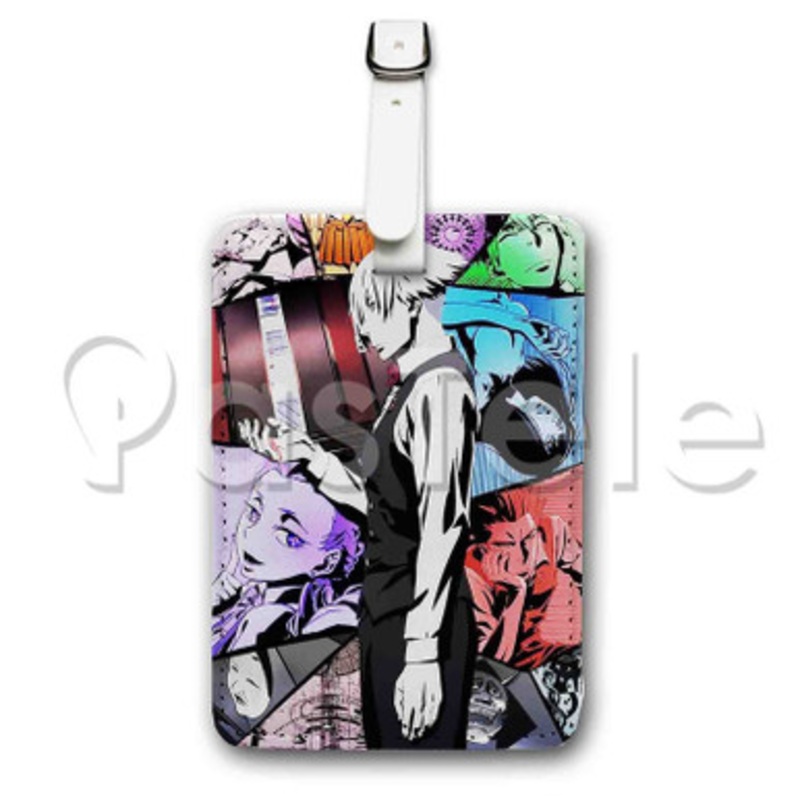 Death Parade Custom Luggage Tags PU Leather Travel Baggage Name ID Labels Tag